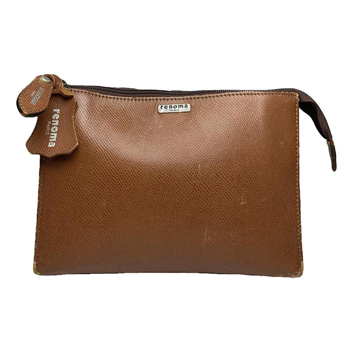 Stefanie Renoma Brown Leather Clutch Bag image 1