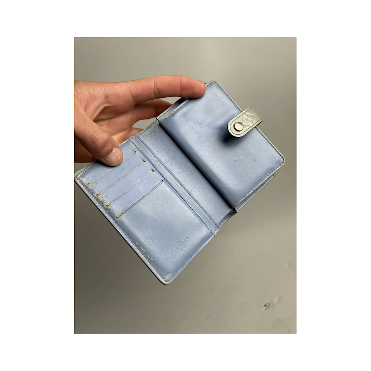 Louis Vuitton Juliette Silver Leather Wallet image 5