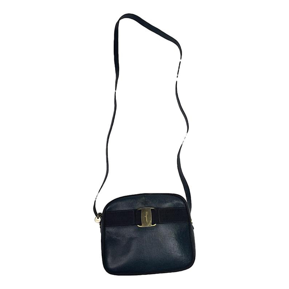 Salvatore Ferragamo Black Leather Handbag image 1