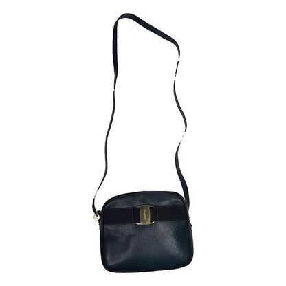 Salvatore Ferragamo Black Leather Handbag image 1