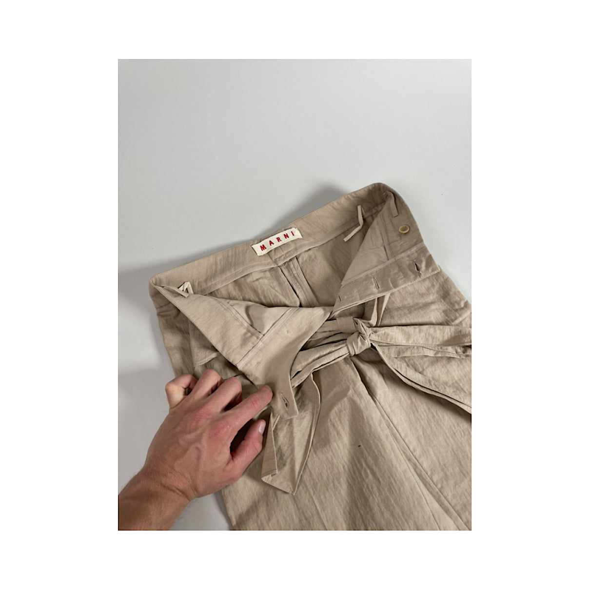 Marni Brown Cotton Trouser image 4