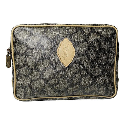 Yves Saint Laurent Black Leather Clutch Bag image 1