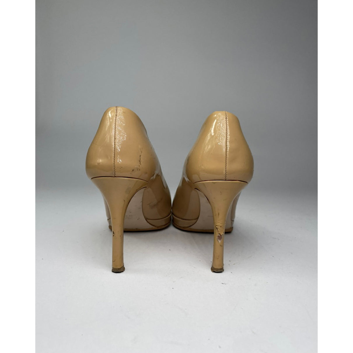 Miu Miu Beige Patent Leather Heel image 4