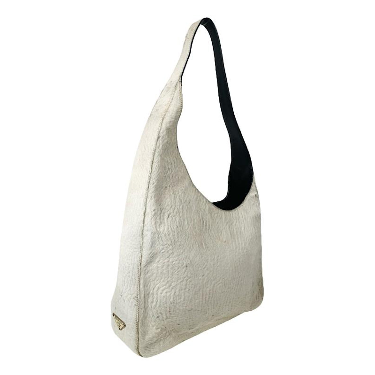 Prada Cleo White Fur Handbag image 1