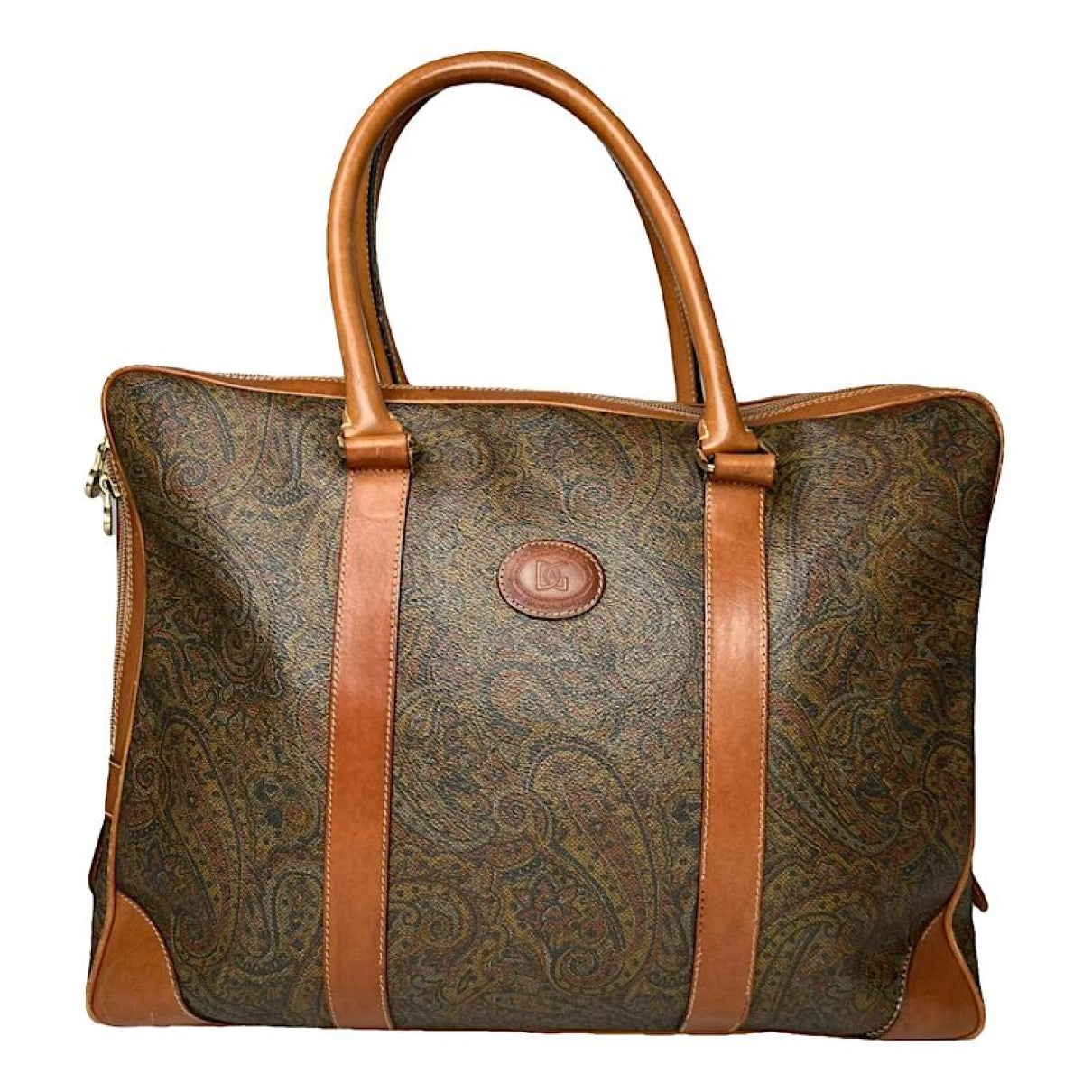 Non Signé / Unsigned Multicolour Leather Handbag image 1