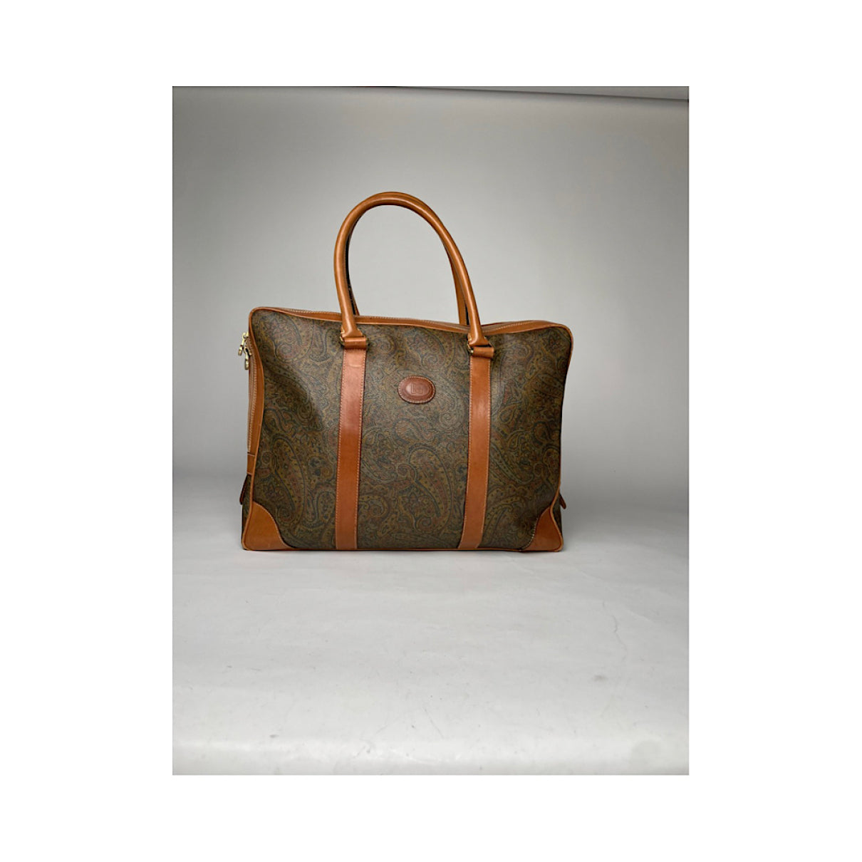 Non Signé / Unsigned Multicolour Leather Handbag image 2