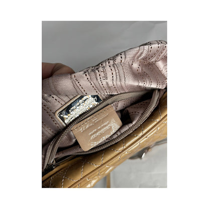 Salvatore Ferragamo Beige Leather Handbag image 4