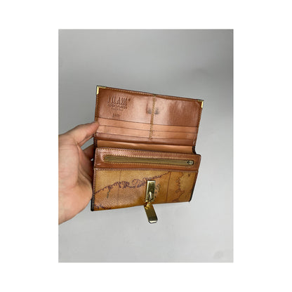 ALVIERO MARTINI Orange Leather Wallet image 3