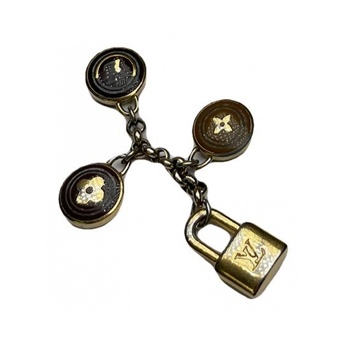 Louis Vuitton Monogram Gold Steel Pendant image 2
