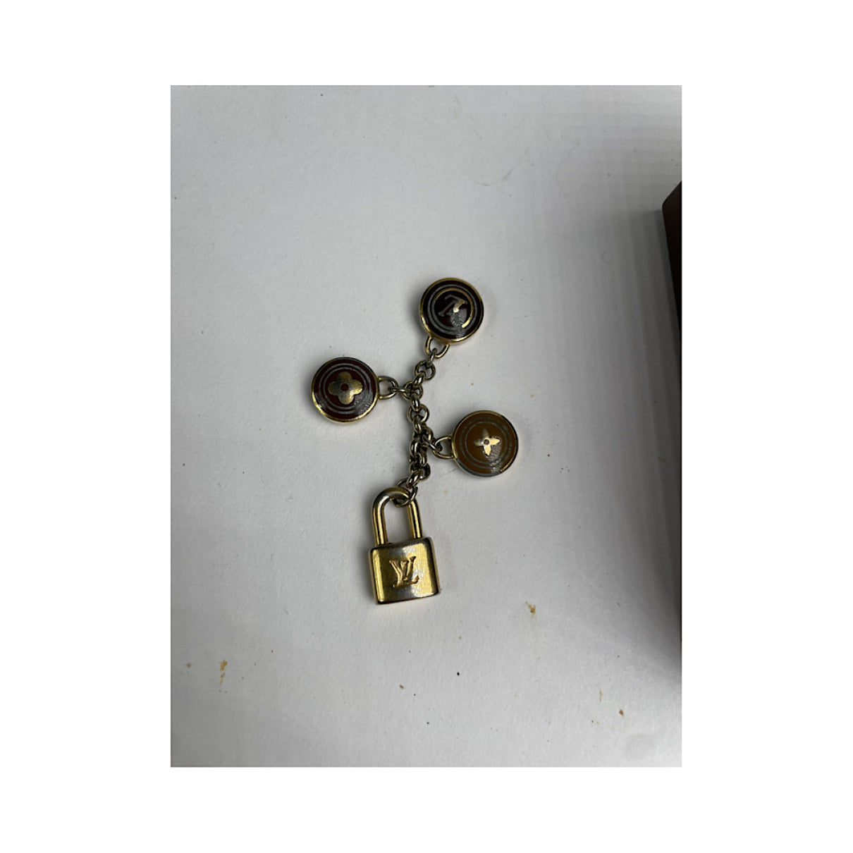 Louis Vuitton Monogram Gold Steel Pendant image 3