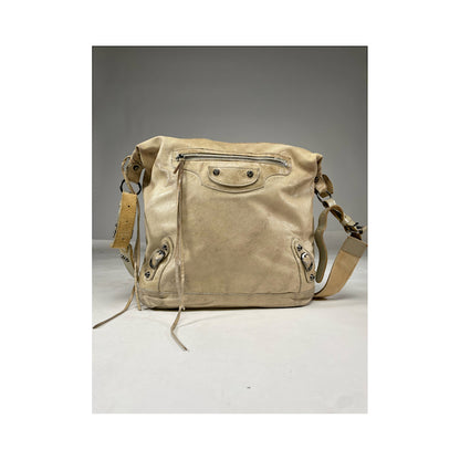 Balenciaga City Beige Leather Handbag image 3