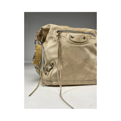 Balenciaga City Beige Leather Handbag image 4