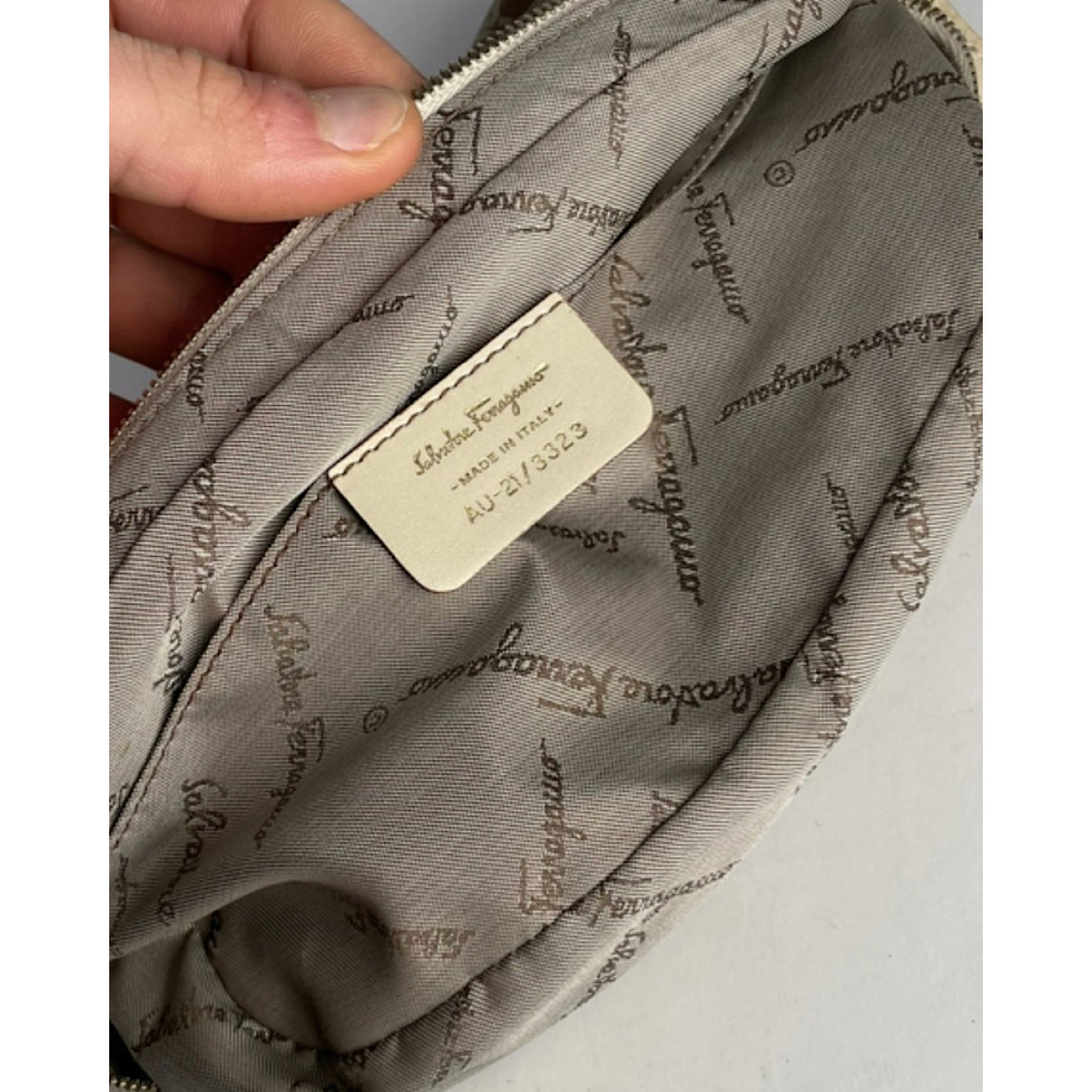 Salvatore Ferragamo Beige Polyester Handbag image 4