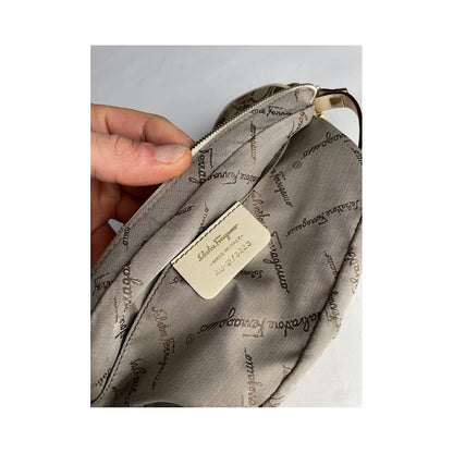 Salvatore Ferragamo Beige Polyester Handbag image 5