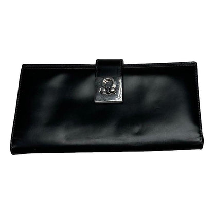 Salvatore Ferragamo Black Leather Wallet image 1