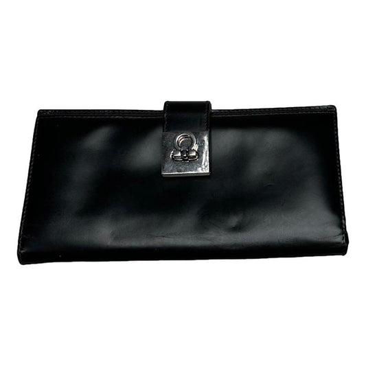 Salvatore Ferragamo Black Leather Wallet image 1