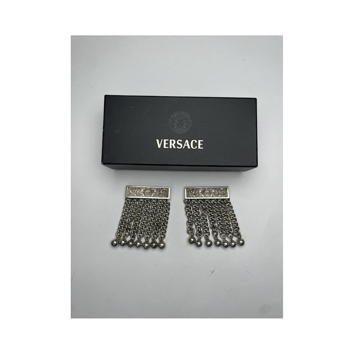 Versace Anthracite Metal Jewellery Set image 3