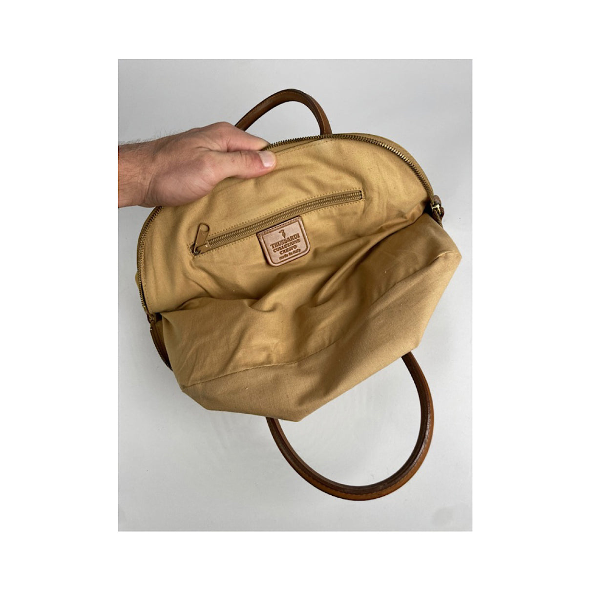 Trussardi Yellow Leather Handbag image 2