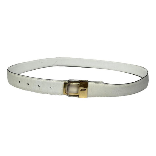 Bally White Leather Belt image 1