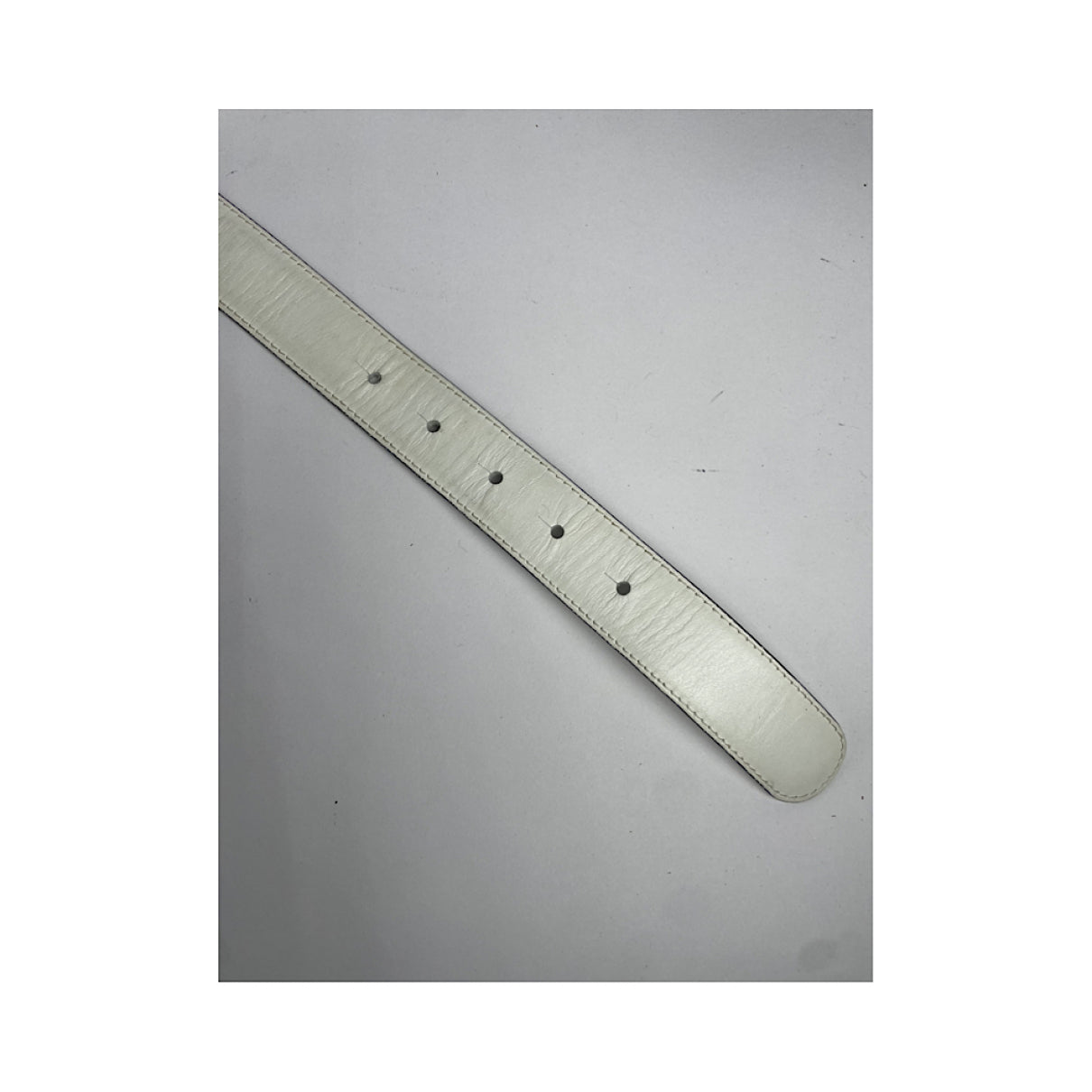 Bally White Leather Belt image 4