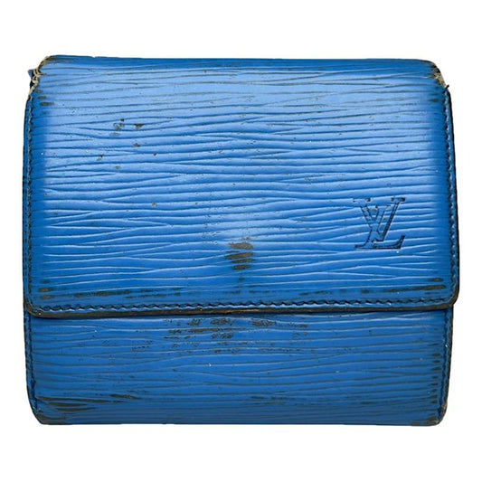 Louis Vuitton Grenelle Blue Leather Wallet image 1