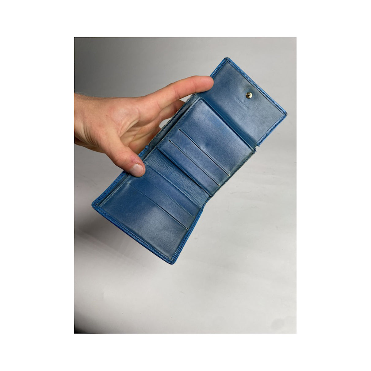Louis Vuitton Grenelle Blue Leather Wallet image 4