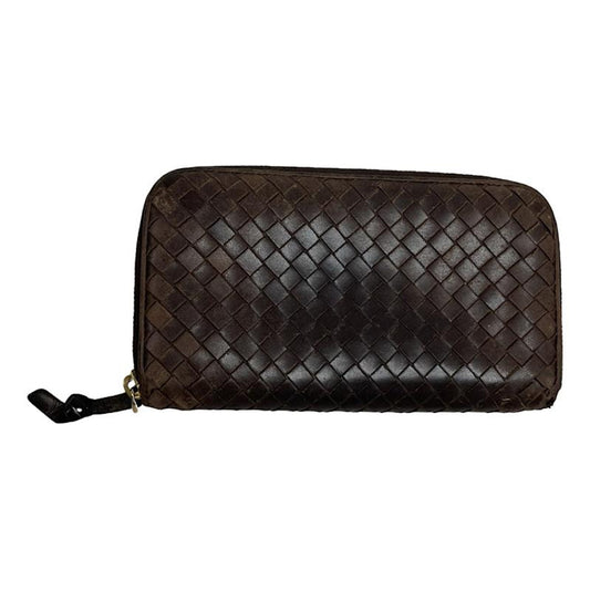 Bottega Veneta Intrecciato Brown Leather Wallet image 1