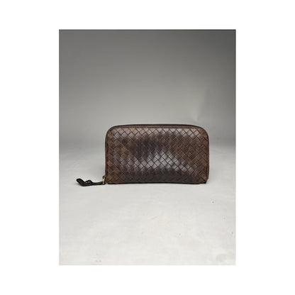 Bottega Veneta Intrecciato Brown Leather Wallet image 2
