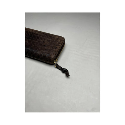 Bottega Veneta Intrecciato Brown Leather Wallet image 4