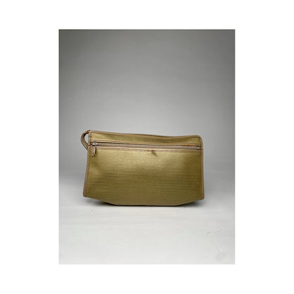 Yves Saint Laurent Beige Linen Clutch Bag image 3