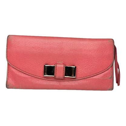 Chloé Tess Pink Leather Wallet image 1