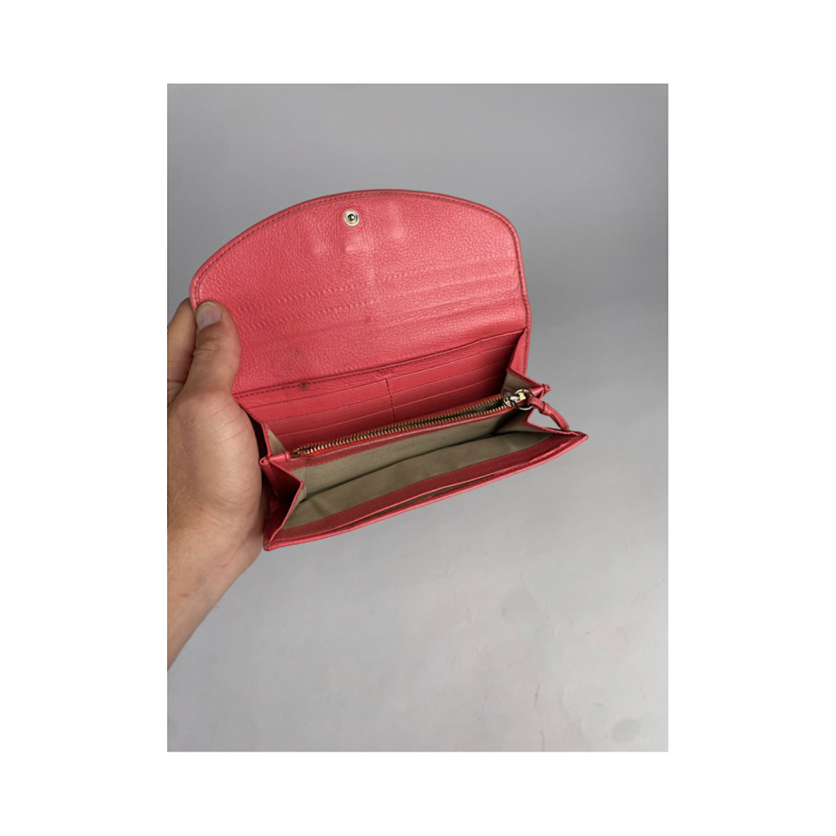 Chloé Tess Pink Leather Wallet image 4