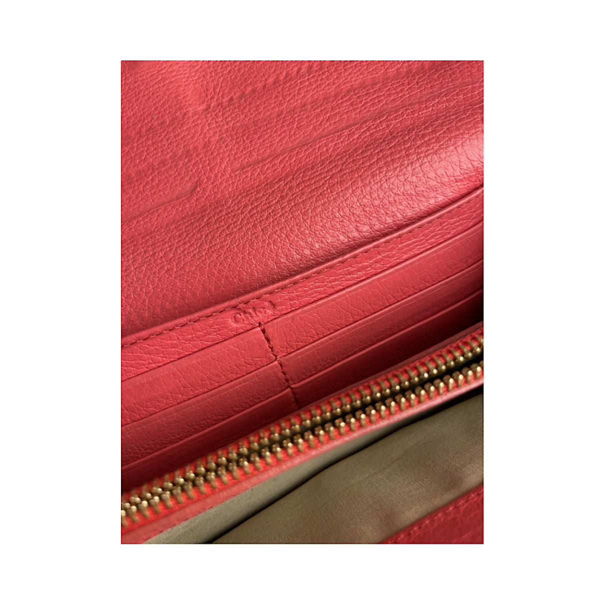 Chloé Tess Pink Leather Wallet image 5