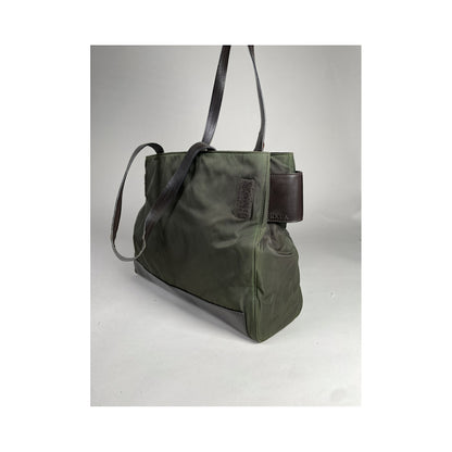 Prada Re-Edition 1995 Green Leather Handbag image 2