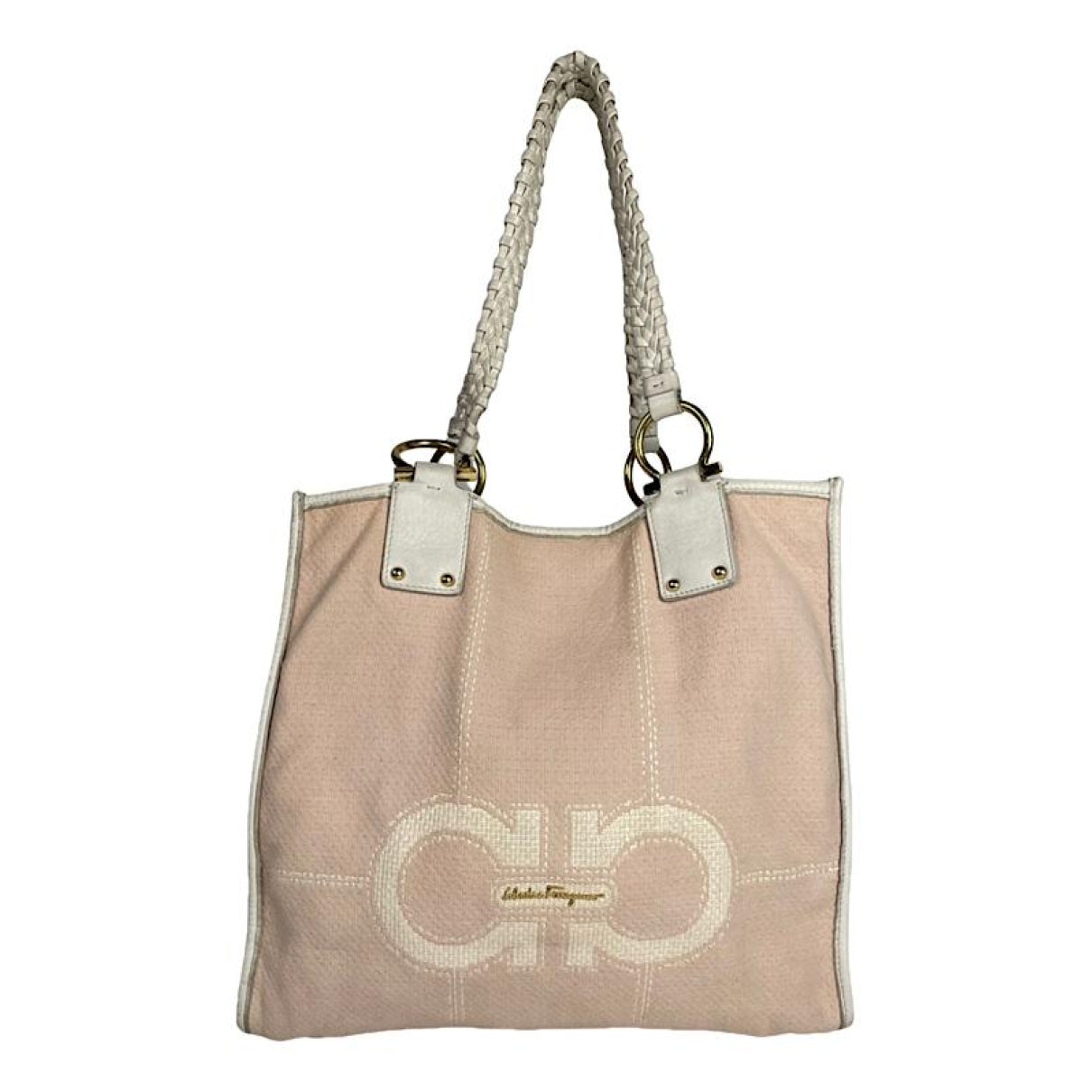 Salvatore Ferragamo Pink Leather Handbag image 1