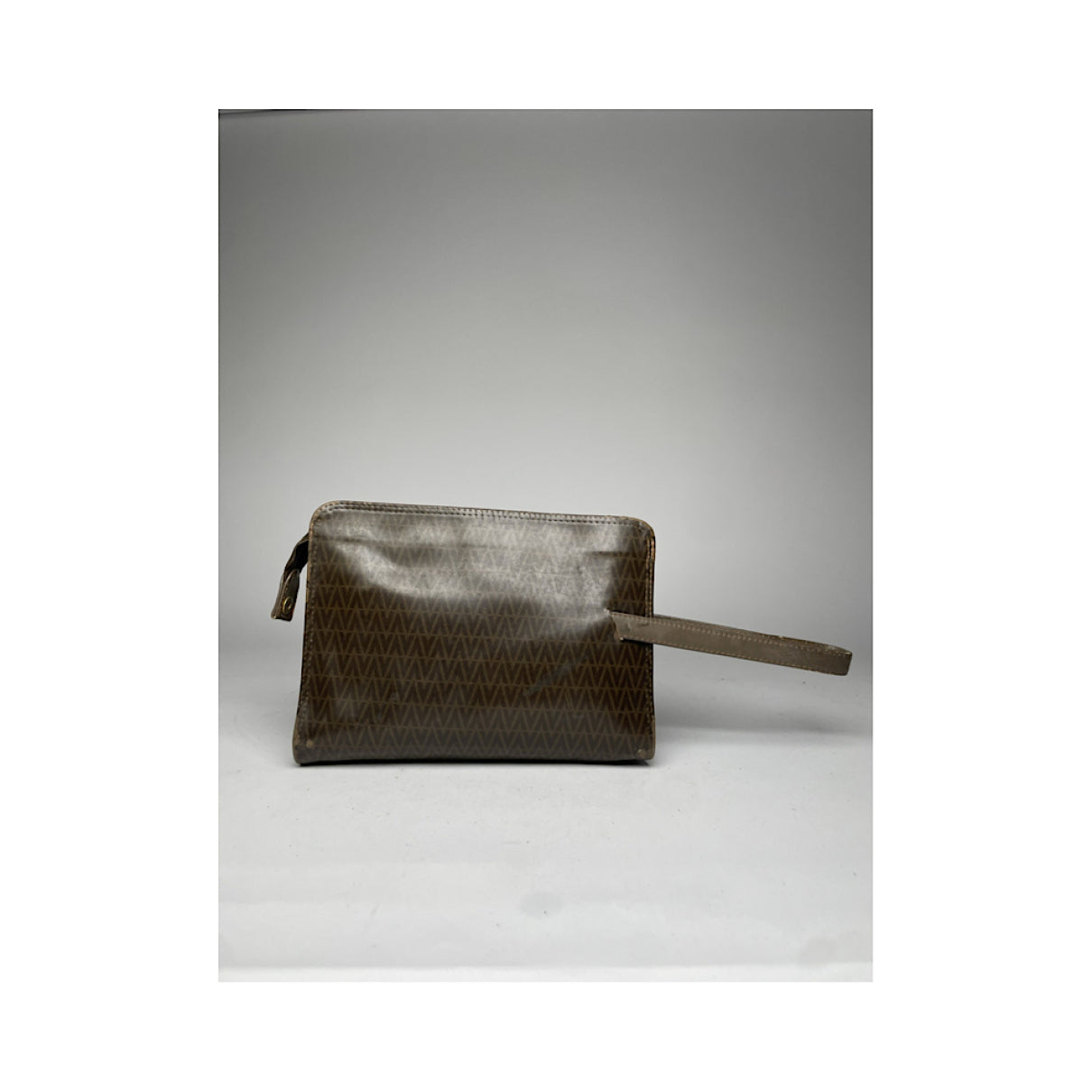 MARIO VALENTINO Brown Leather Clutch Bag image 4