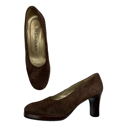 Yves Saint Laurent Brown Leather Heel image 1
