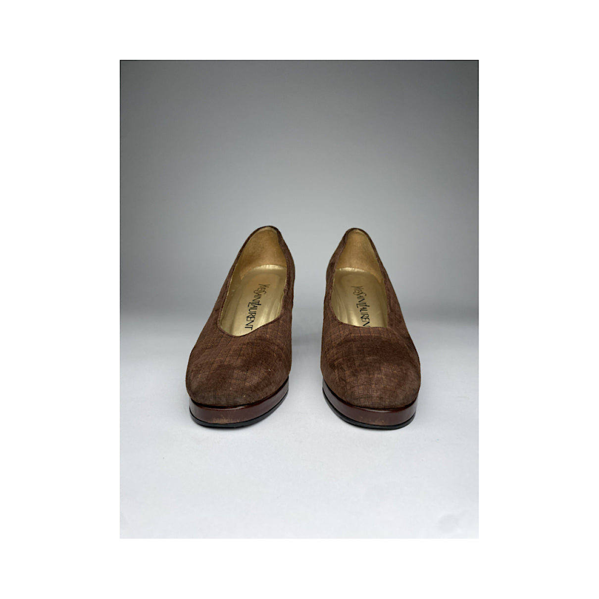 Yves Saint Laurent Brown Leather Heel image 4