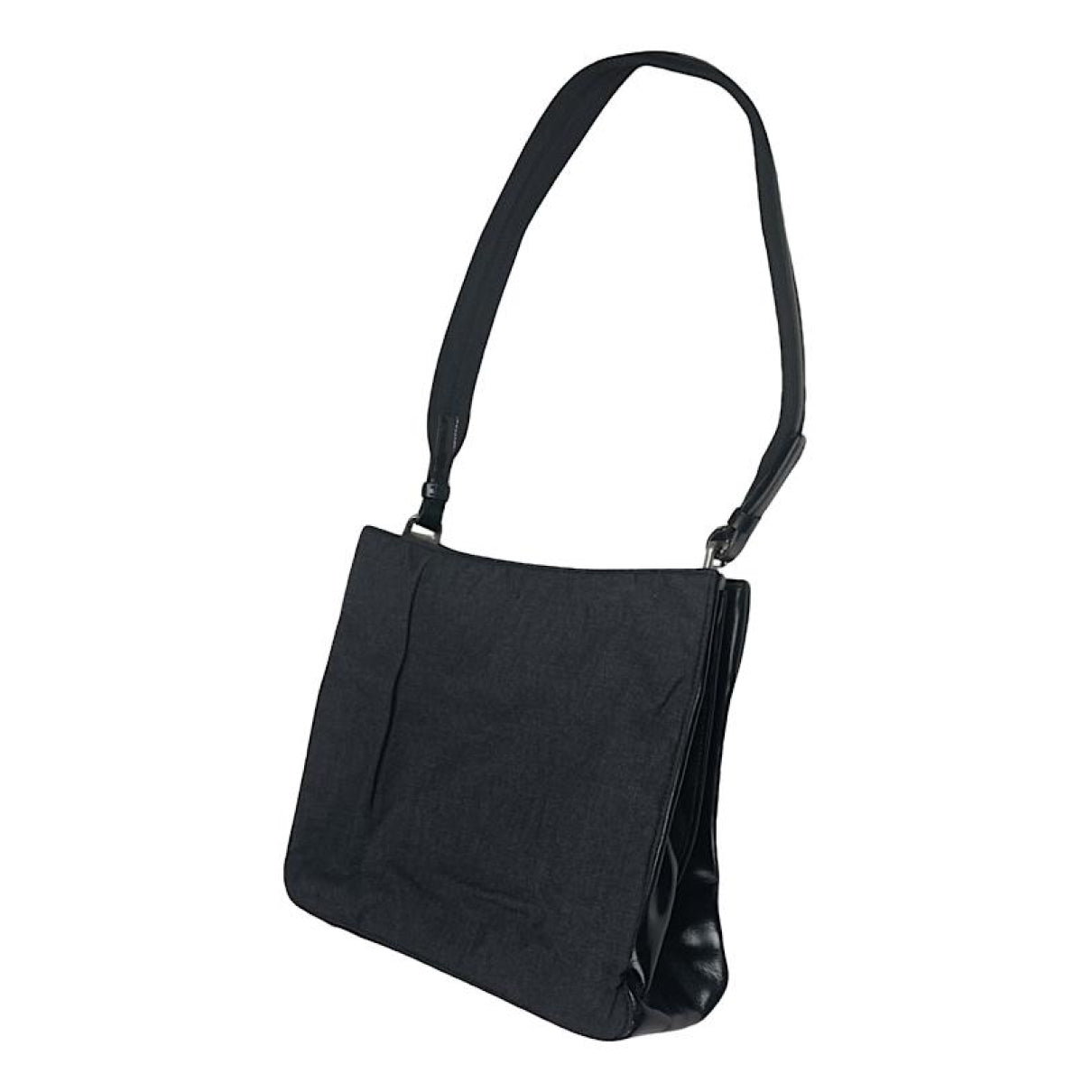 Prada Cleo Grey Cotton Handbag image 1