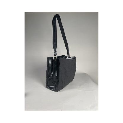Prada Cleo Grey Cotton Handbag image 3