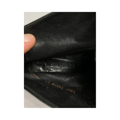 Jil Sander Black Patent Leather Ankle Boots image 4