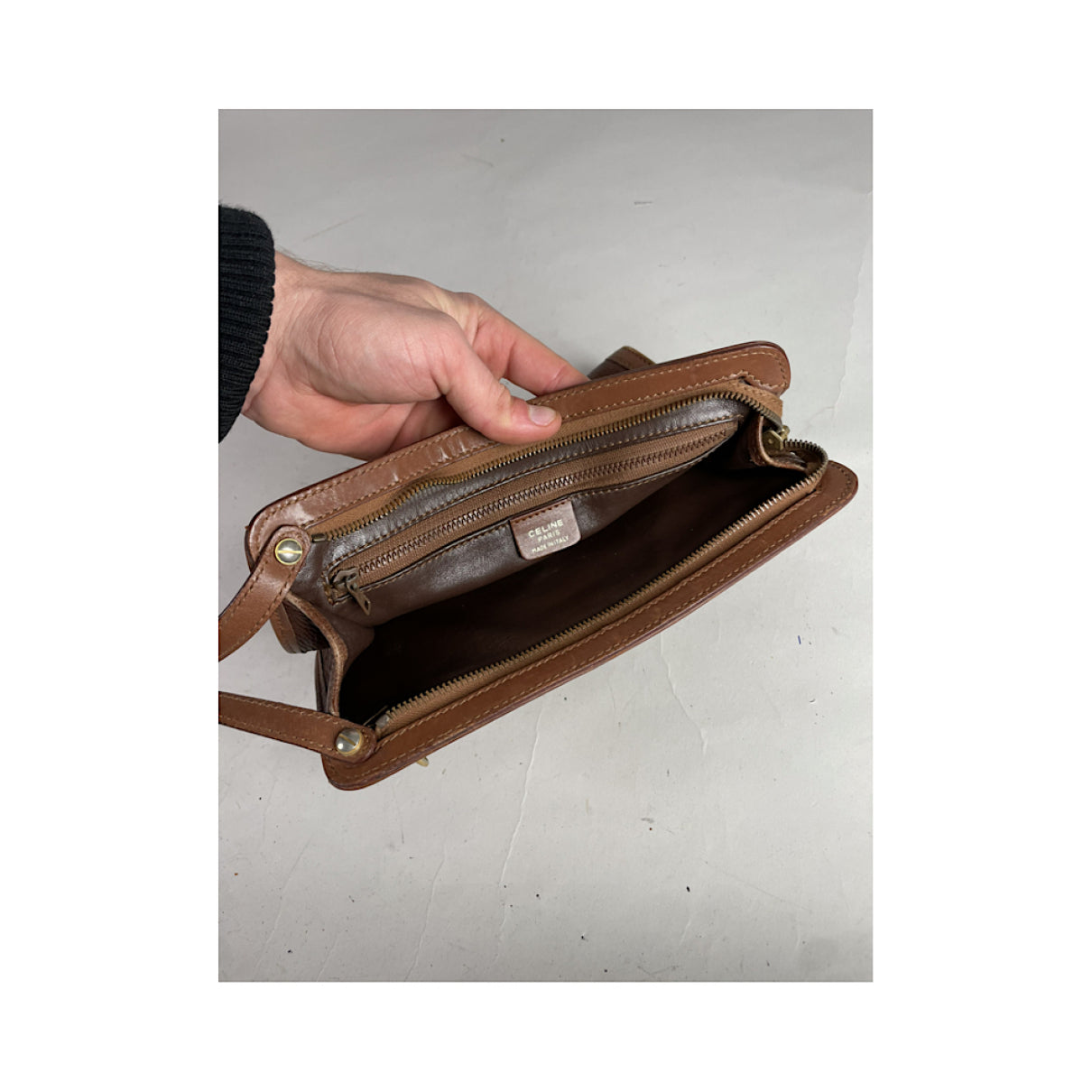 Celine Triomphe Vintage Clutch Bag image 3