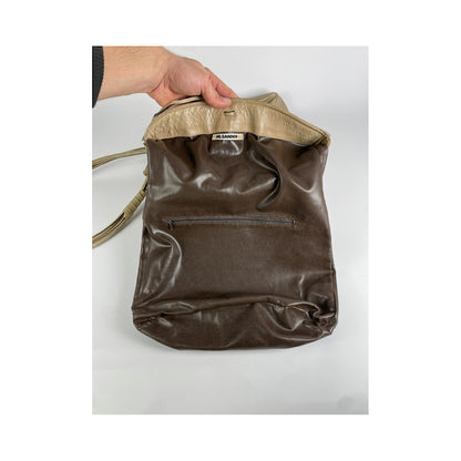 Jil Sander Beige Leather Handbag image 3
