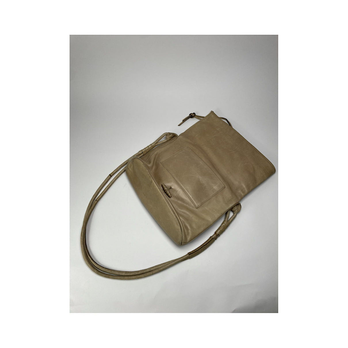 Jil Sander Beige Leather Handbag image 4