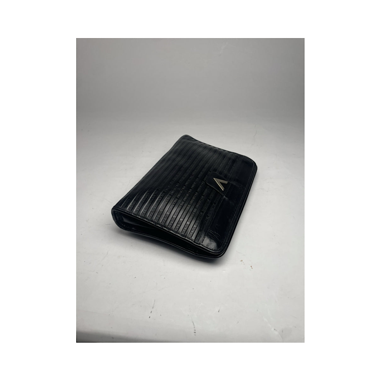 MARIO VALENTINO Black Leather Clutch Bag image 3