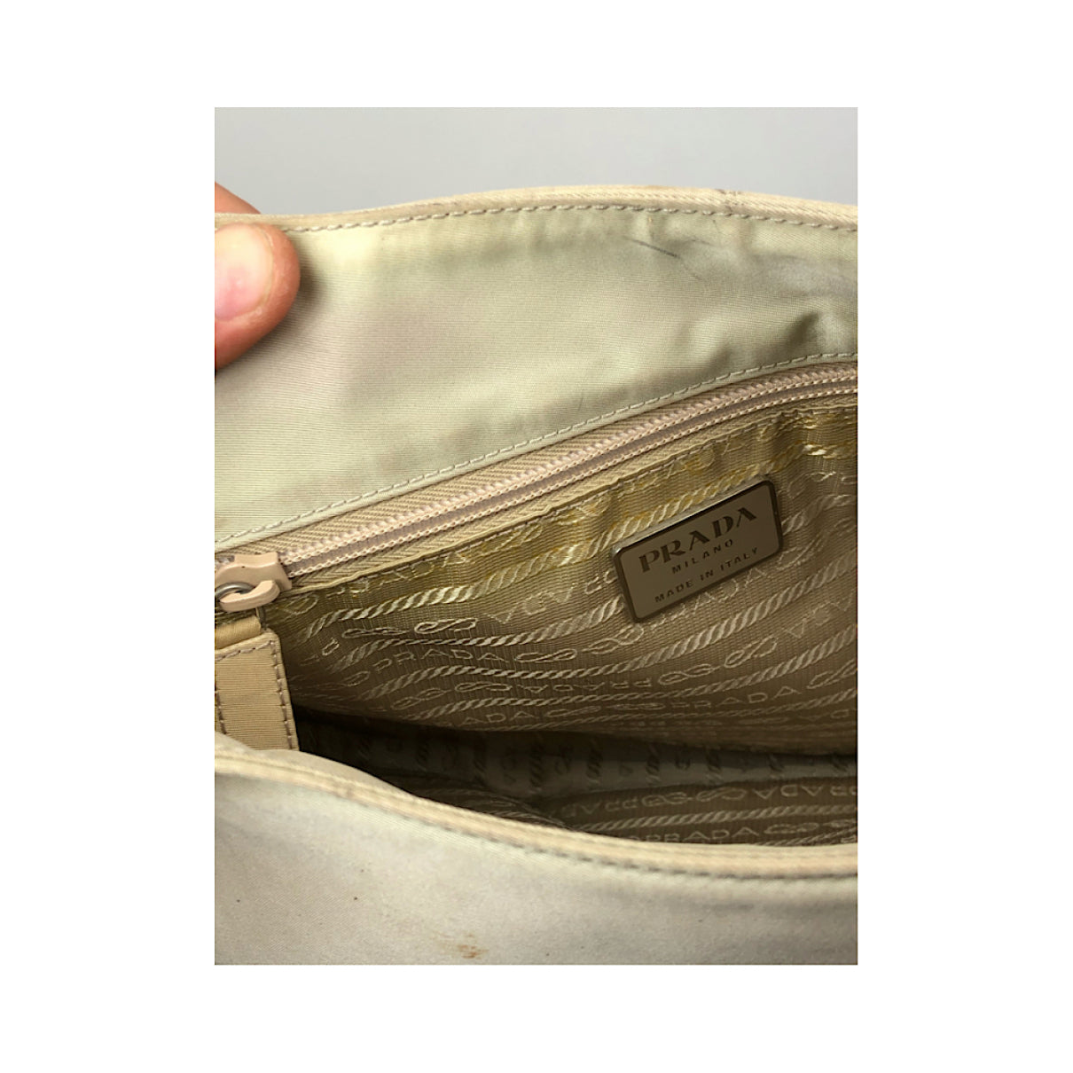 Prada Re-Edition 2000 Beige Polyester Handbag image 3