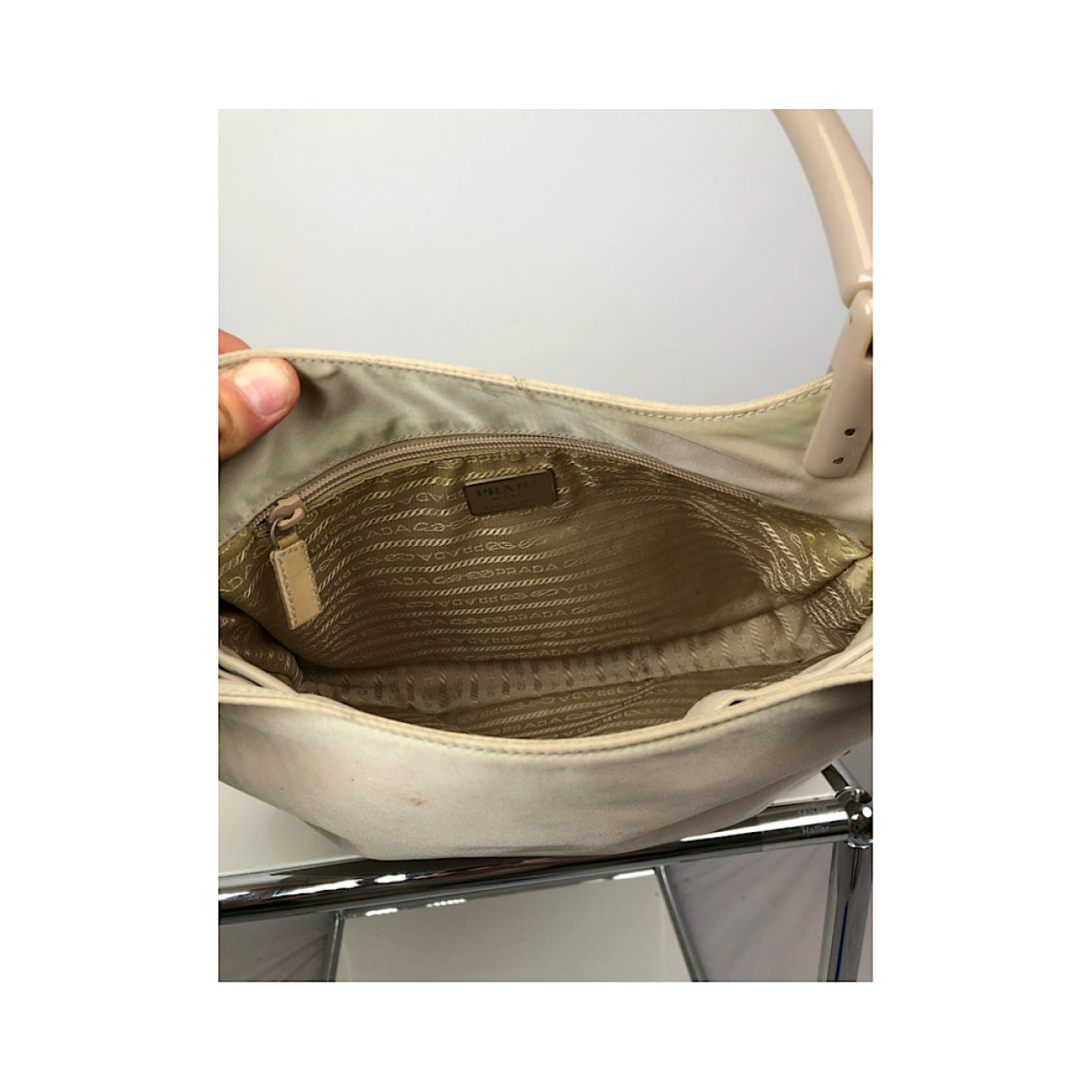 Prada Re-Edition 2000 Beige Polyester Handbag image 5