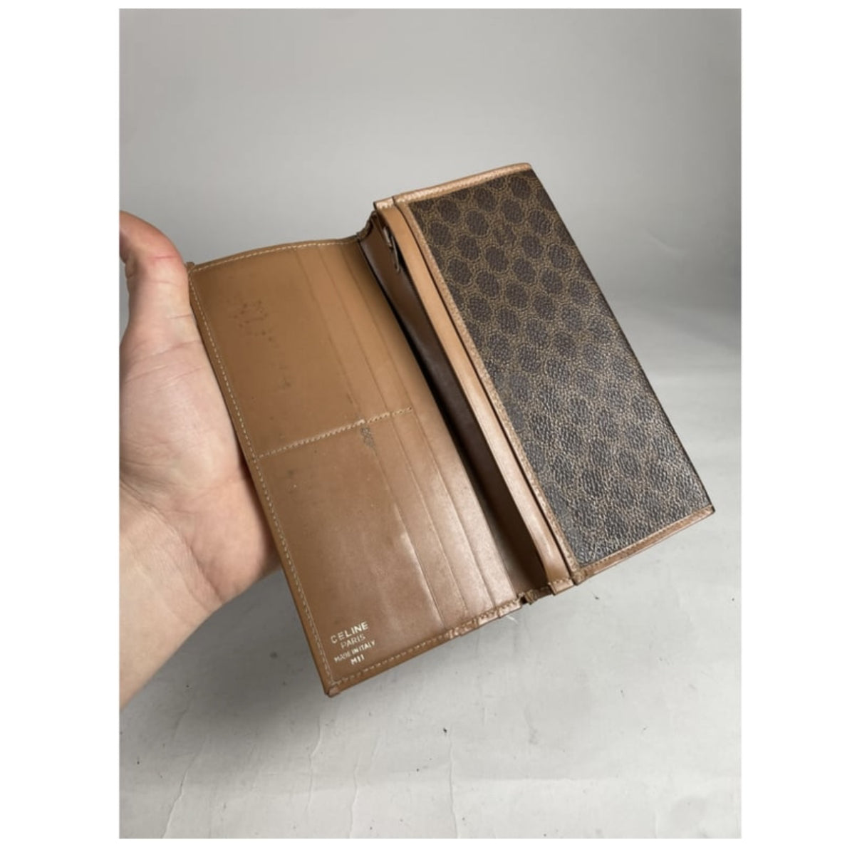 Celine Brown Leather Purse image 4