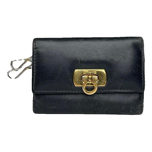 Salvatore Ferragamo Black Patent Leather Purse image 1