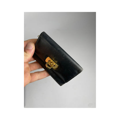 Salvatore Ferragamo Black Patent Leather Purse image 3